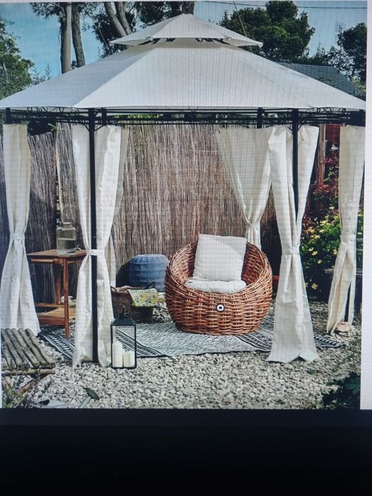 Pavilion terasa ,gradina hexagonal cu perdele made Germania