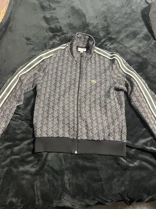 Оригинален Суитшърт LACOSTE jacuard track jacket