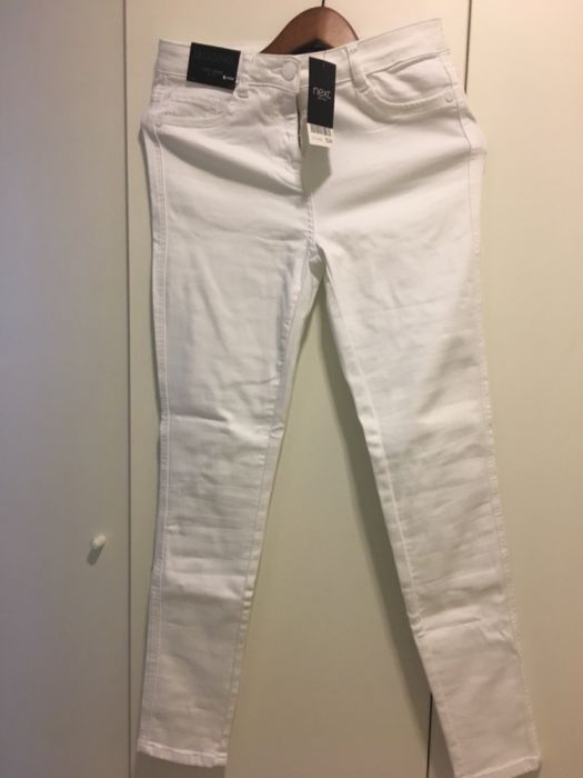 Нови дамски бели дънки Next