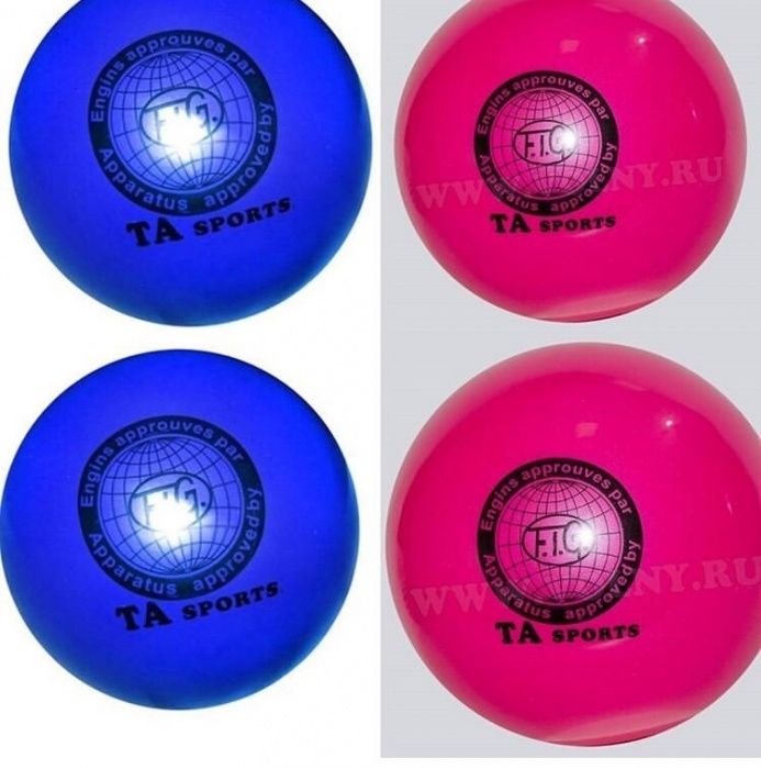 Мяч TA Sport для художественной гимнастики Материал: силикон Цвета: ро