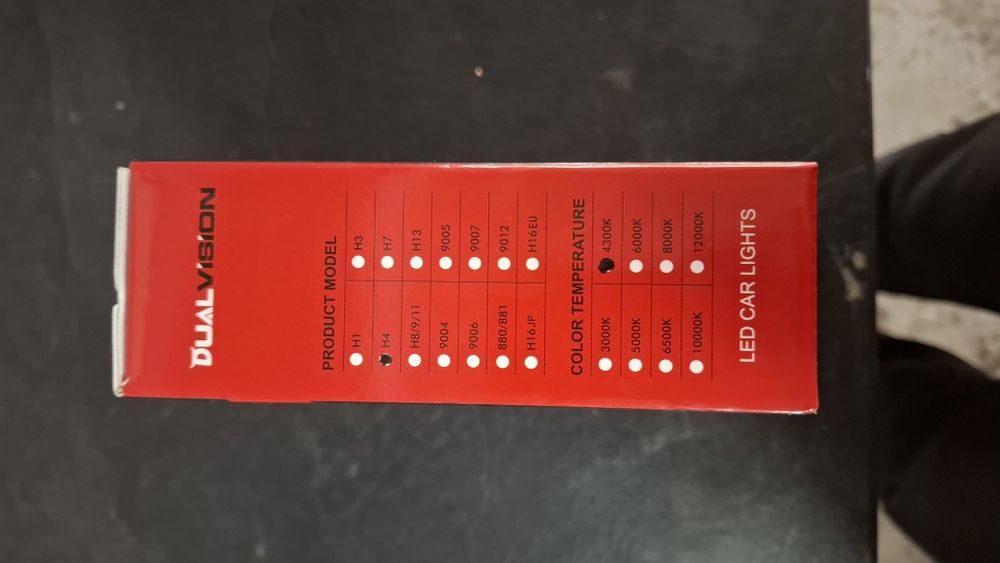 H4 лед крушки 4300к