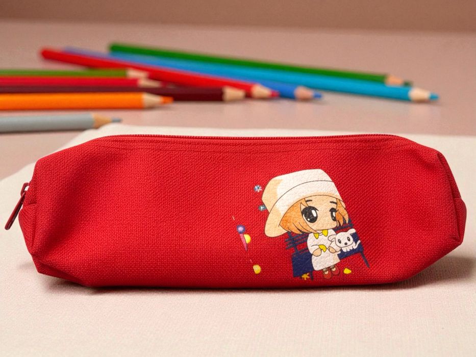 Penare colorate Textil cu Fermoar - stil kawaii