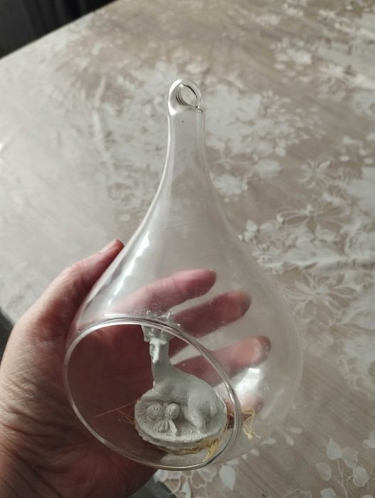 Стеклянный сосуд - капля (флорариум)