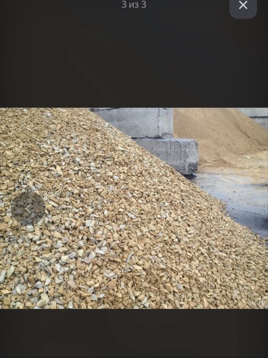 Песок щебень ПГС с доставкой до 3х тонн