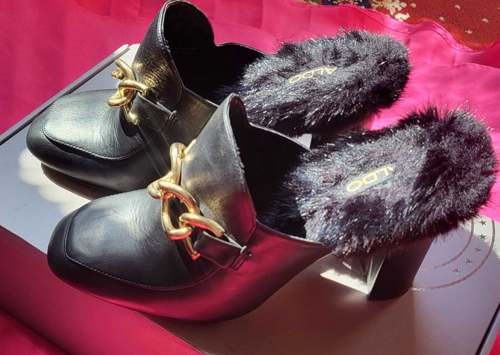 Маркови есенни чехли Aldo,естествена кожа