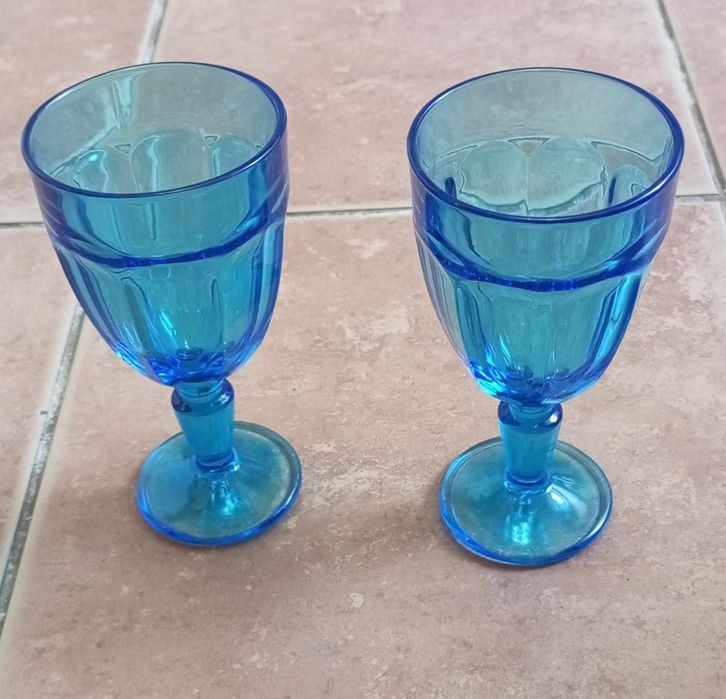 Бокалы Casablanca голубые 235мл