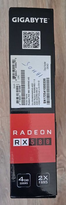 Видео карта Gigabyte RX 580 - 4GB