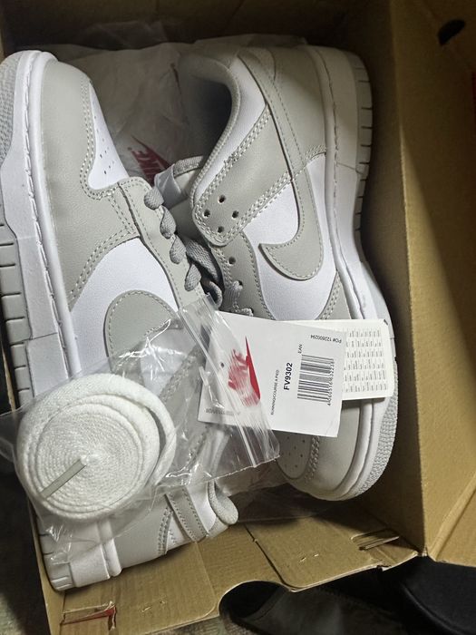 DUNK RETRO UNISEX- Sneakers low- white/ light smoke grey/ white