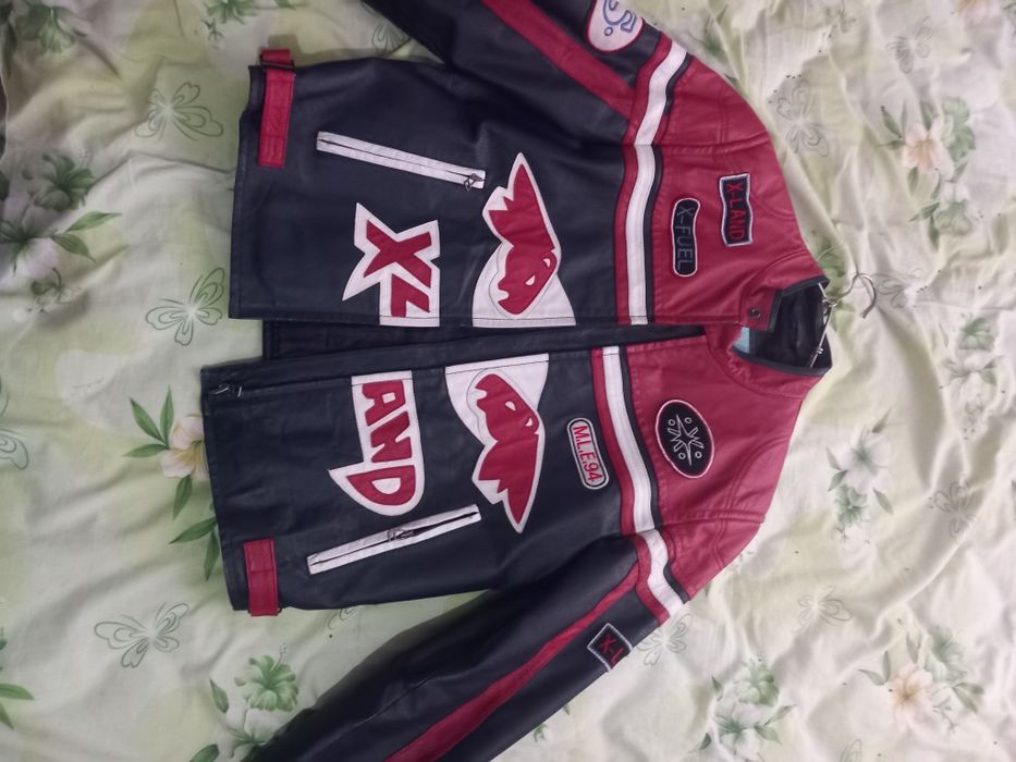 Geaca moto piele , mărime L