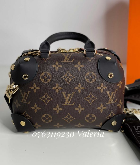 Geanta Louis Vuitton - Petite Malle Piele imprimeu Monogram