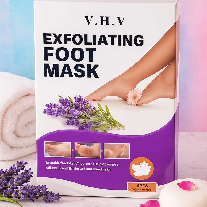 Ексфолираща маска за крака V.H.V премахва грубата кожа и мазолите само