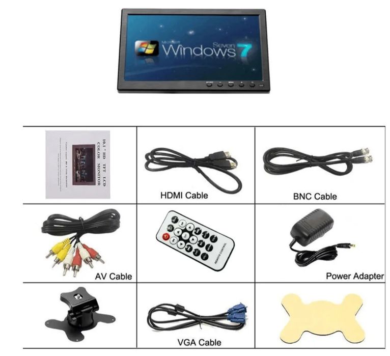 Телевизор HD 10.1 чисто нов