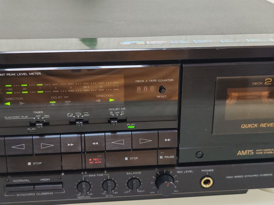 Dublu Casetofon Deck Aiwa AD-WX777 – Curele Noi / Perfect Funcțional