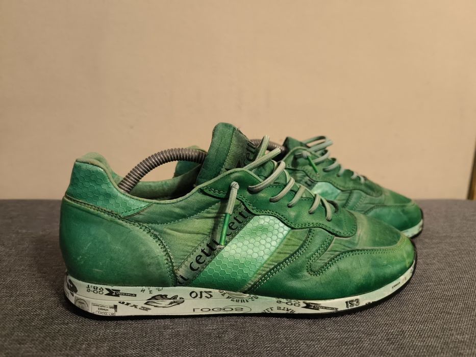Adidasi Cetti green leather