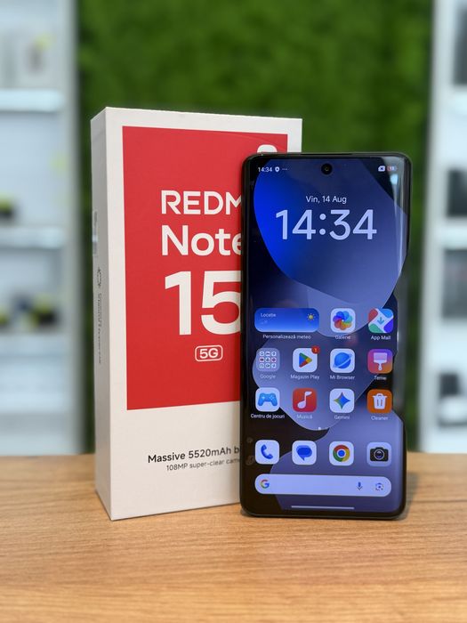 Redmi Note 15 5G 256Gb Black/Baterie100%/Garantie 12 luni @atsgsm.ro