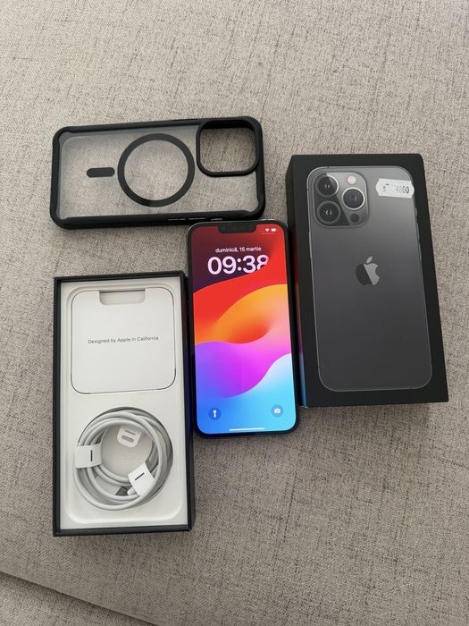 iphone 13 pro graphite 128gb impecabil, ca nou!