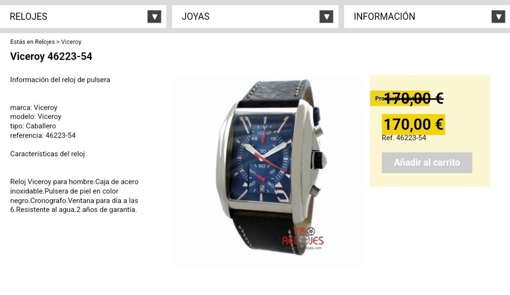 Ceas Viceroy curea piele, original.