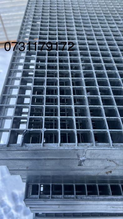 •	Grătar zincat canal scurgere spălătorie auto