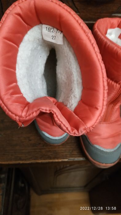 Сапожки детские красные