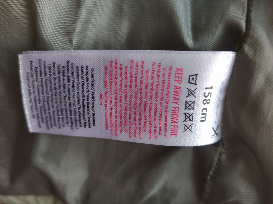 Зимно яке за тинейджърка в светло зелен цвят