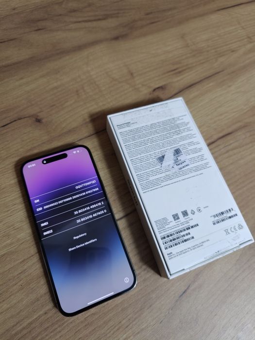 Apple iPhone 14 Pro Max, 512GB, Deep Purple - Primul proprietar