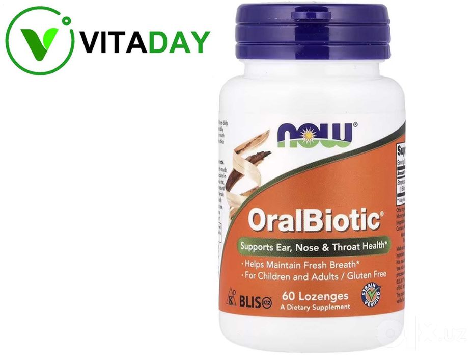 NOW Foods OralBiotic 60 пастилок