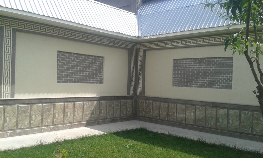 Fasad ishlari, фасадные работы.