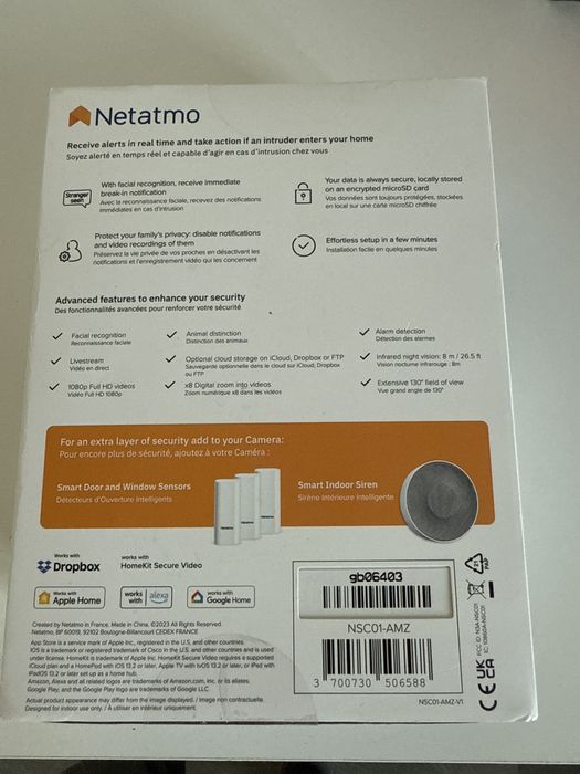 Camera supraveghere Netatmo