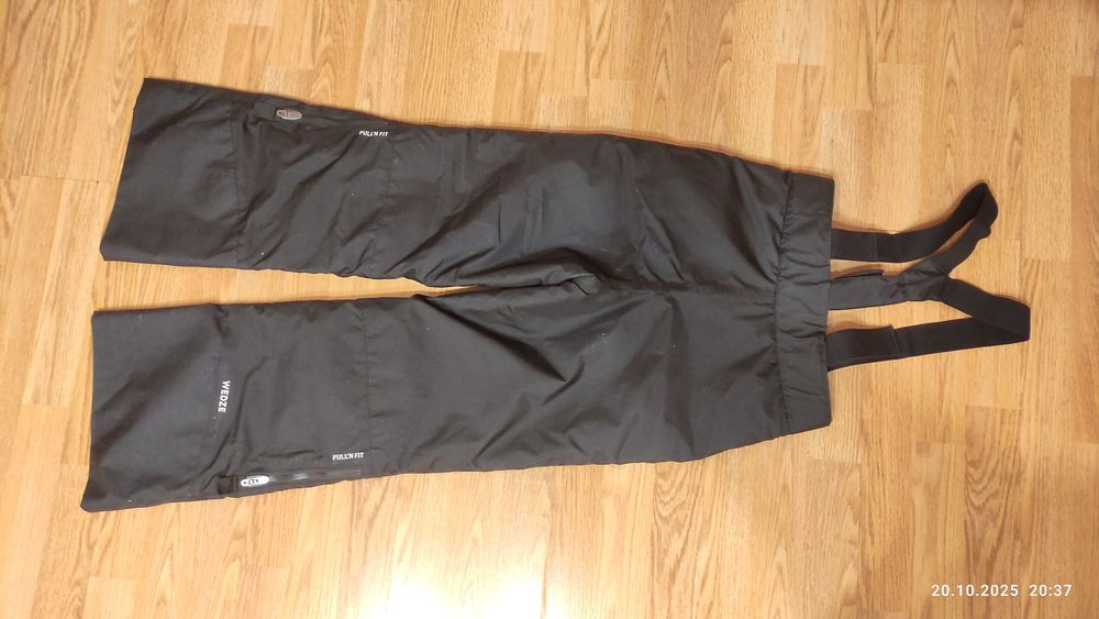 Pantaloni schi Wedze Piste 500 negri, 10-12 ani, stare foarte bună