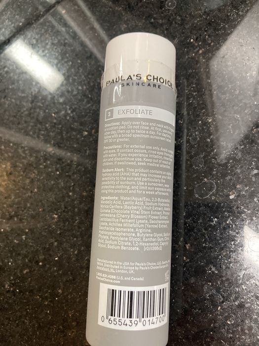 Paulas choice exfoliant