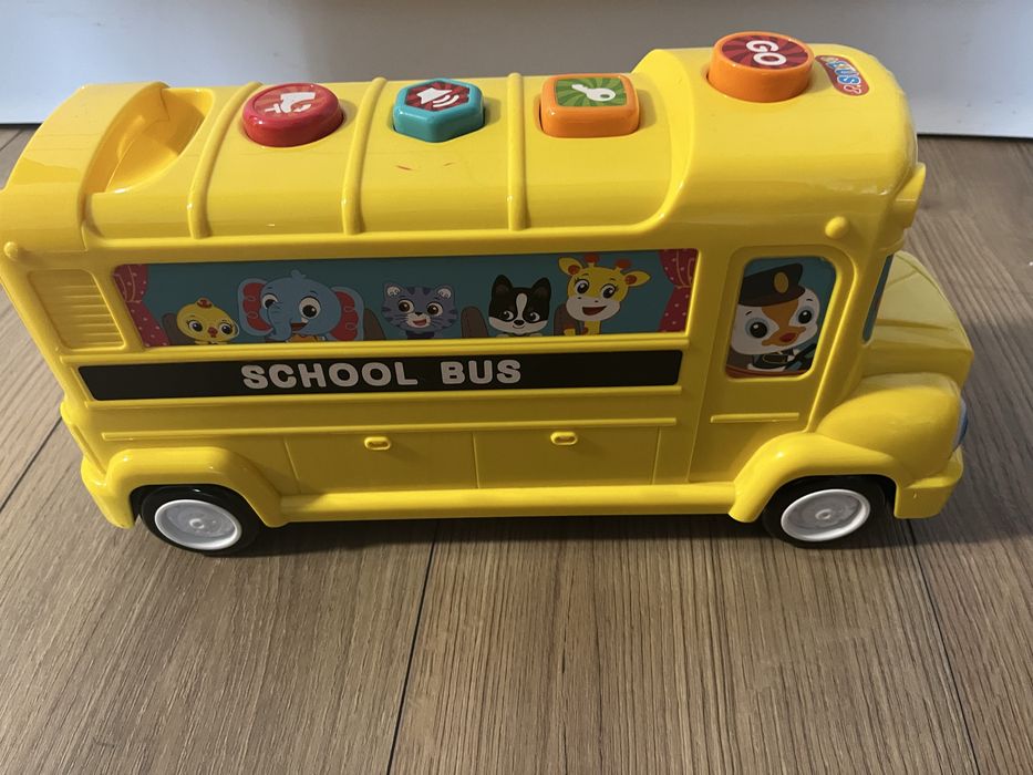 Jucarie interactiva Hola - Autobuzul scolar, cu lumini si sunete
