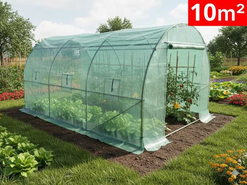 Оранжерии от армиран полиетилен и метална конструкция 10, 13.5 18 24кв