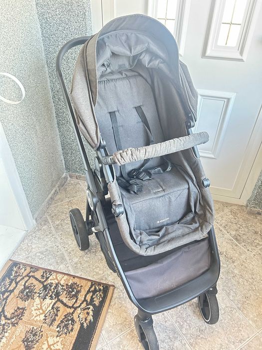 Бебешка количка с трансформираща се седалка 3в1 KikkaBoo Gianni, Black