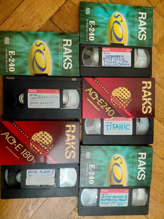 Lot casete video VHS