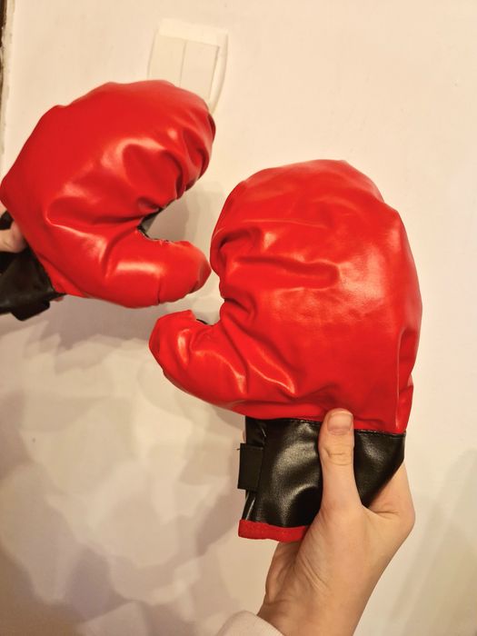 Sac de box+manuși din piele premium