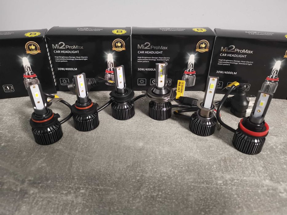 LED Крушки за основни фарове Н1 Н7 Н4 НВ3 НВ4 Н11 Mi2Pro LED 8000 lm