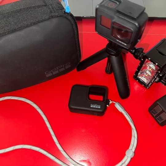 GoPro Hero 7 Black Bundle with Accessories, Case, Tripod & Light