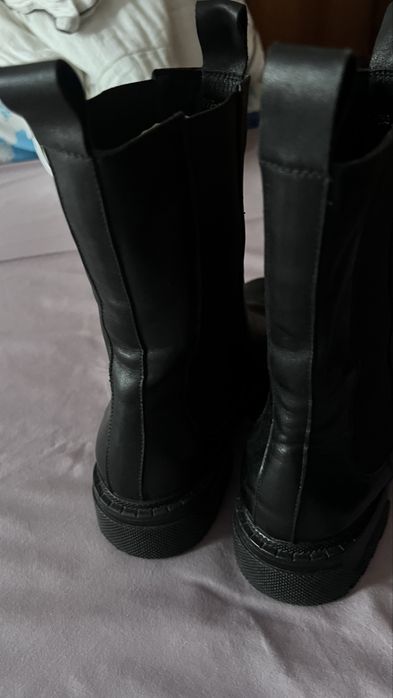 Сапожки челси,кожаные!