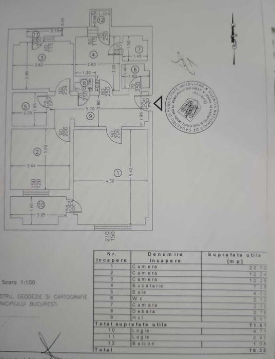 Apartament 3 camere | Octavian Goga | Etaj 4