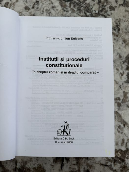 Instituții și proceduri constituționale Ion Deleanu