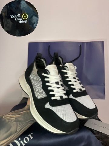 Adidasi Dior B25 Runner Alb-Negru // Marimile 41,42,43 // Top