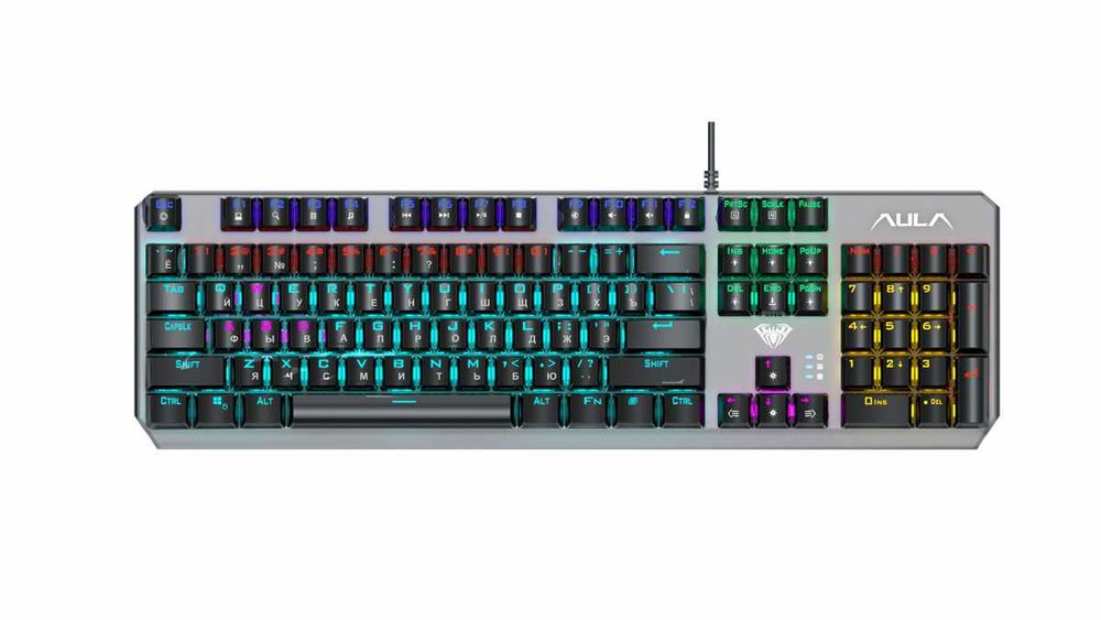 Клавиатура AULA F2066-II RGB игровая механическая оригинал RUS/ENG