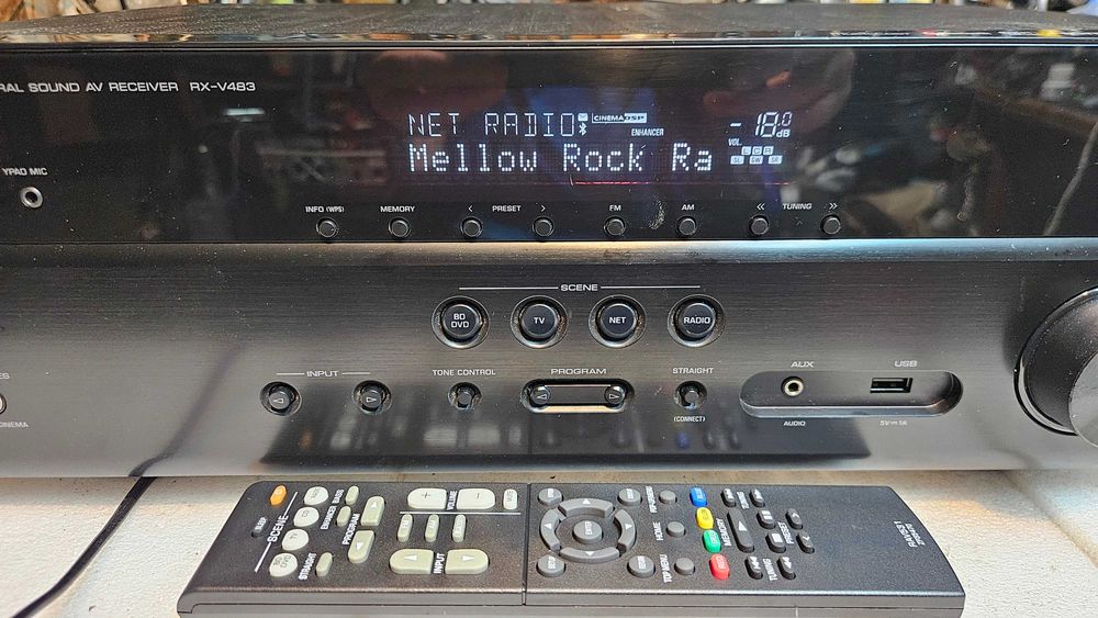 Receiver Yamaha MusicCast RX-V483 Negru