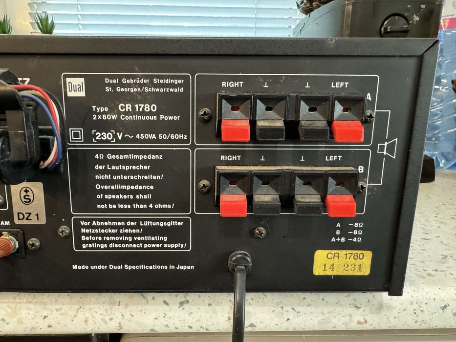 DUAL CR-1780 Качествен ресивър