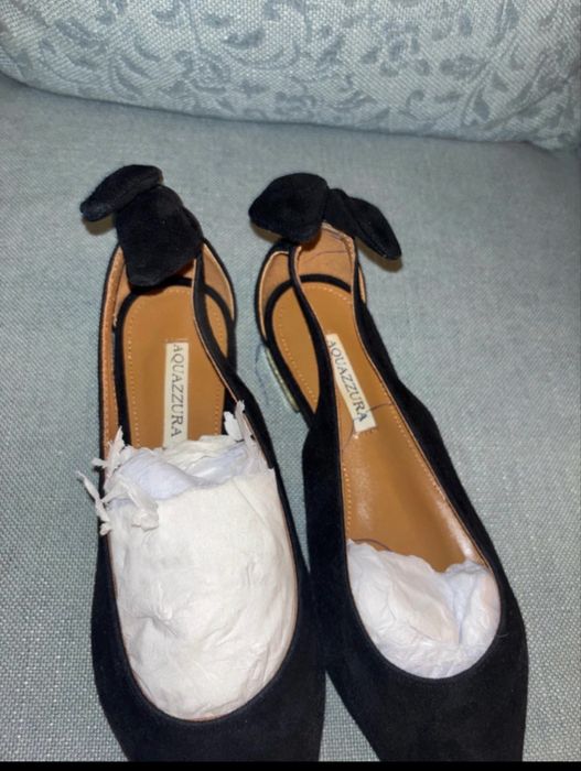 Balerini bleumarin Aquazzura