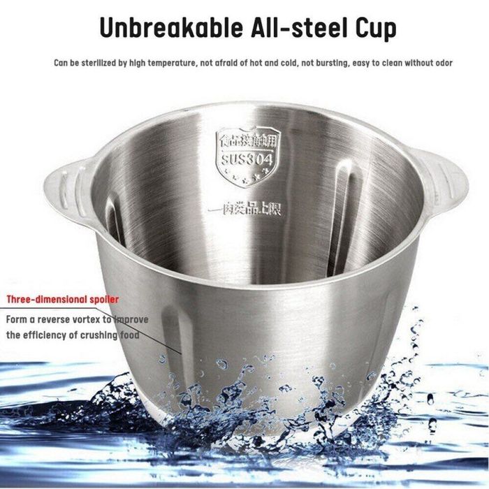 2025 Мощен Мултифункционален чопър и месомелачка - 2L 850W миксер