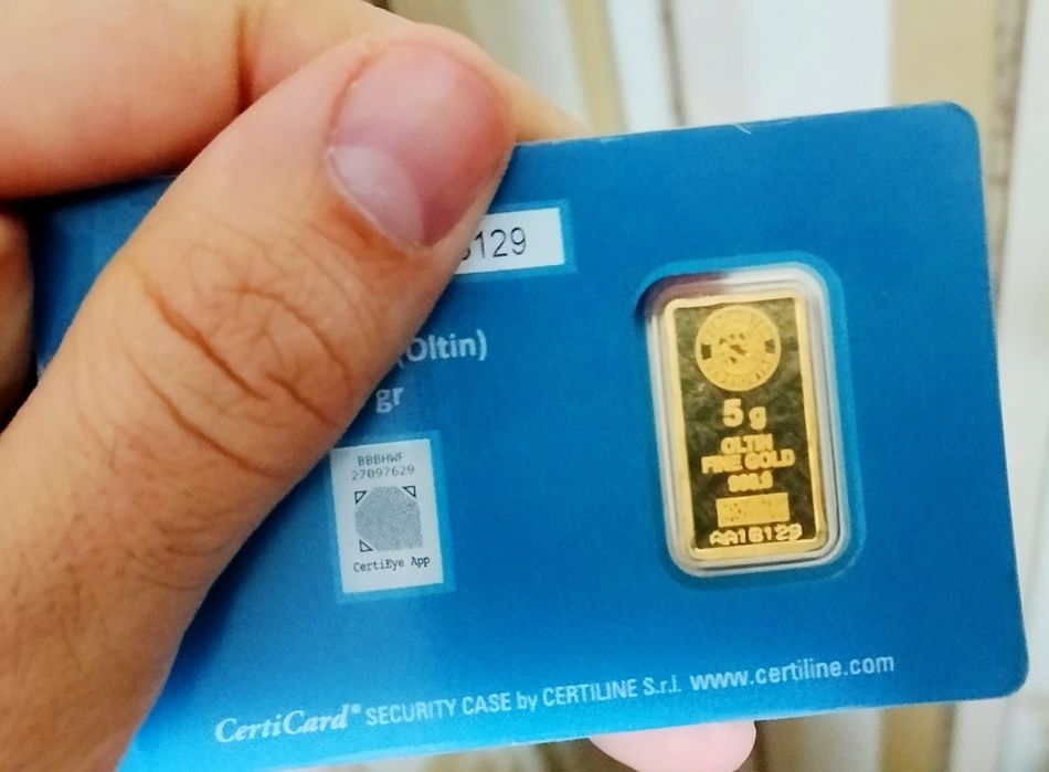 Продам срочно золотой слиток 5 Грамм Оригинальный