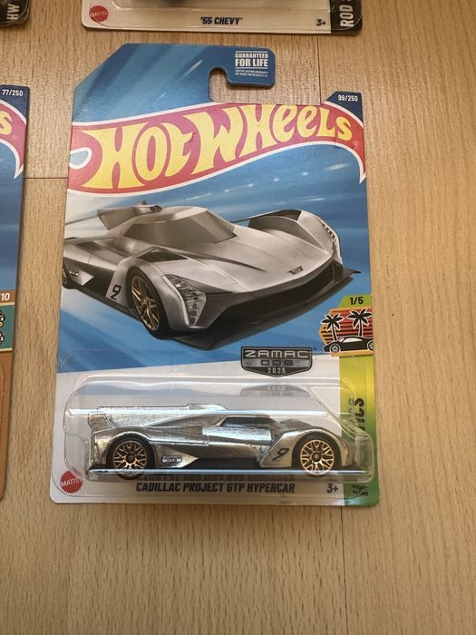 Hot Wheels ZAMAC - Cadillac, ‘55 Chevy, Punk Rod