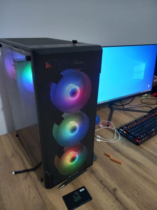 Комплект игровой компьютер ПК.   O'yin uchun komplekt KOMPYUTER