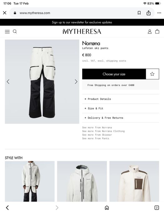 Norrona roldar gore-tex-оригинален панталон